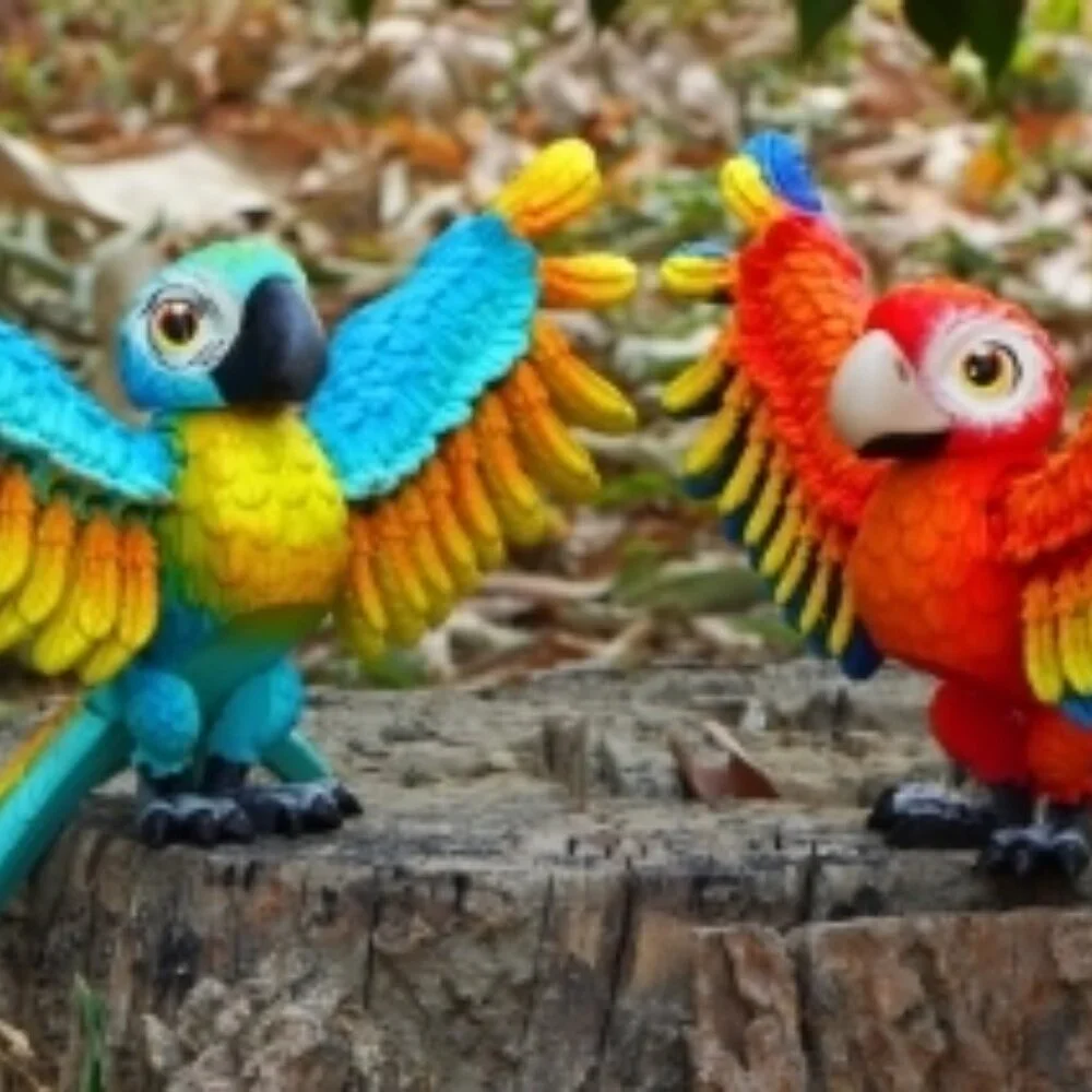 FLEXIBLE PARROT - MACAW 5 VARIATIONS by Opie’s Creations